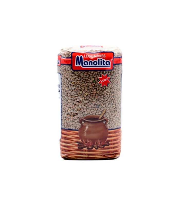Lenteja pardina extra Manolita - Paquete de 1 kg