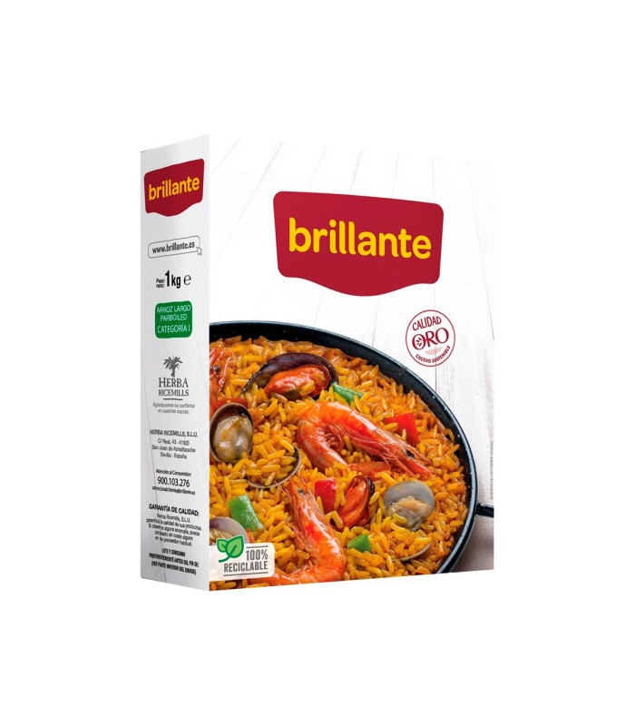 Arroz largo Brillante Calidad Oro - Paquete de 1 kg