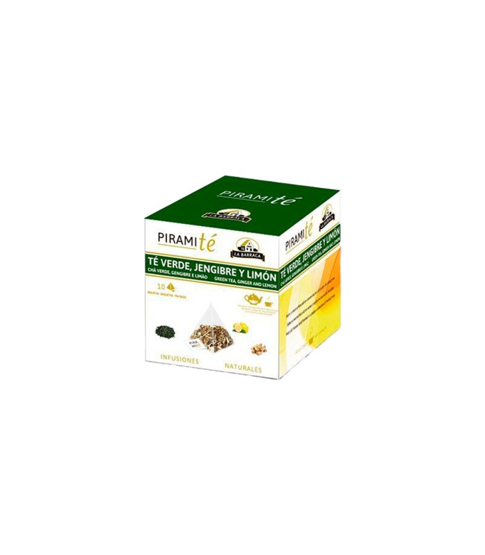 Té verde, jengibre y limón La Barraca PiramiTé - Paquete de 10 bolsitas