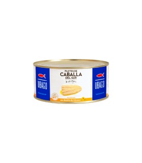 Filetes de caballa del sur en aceite de girasol Ubago - Lata de 950 g