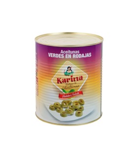 Aceitunas verdes en rodajas Karina - Lata de 3 kg