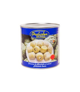 Corazones de alcachofas al natural La Orquídea - Lata de 3 kg con 40/50 piezas