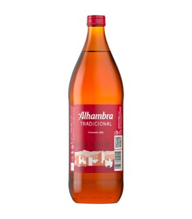 Cerveza Alhambra Tradicional - 1 L - Caja de 6 botellas