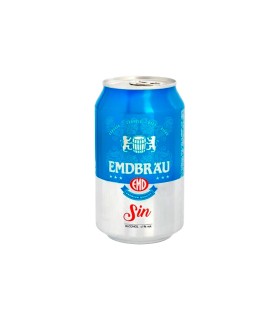 Cerveza sin alcohol Emdbrau - Sin 330 ml - Caja de 12 latas