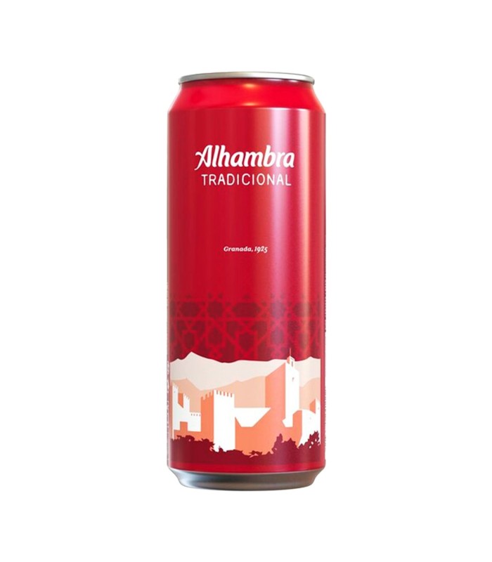 Cerveza Alhambra Tradicional - 500 ml - Caja de 24 latas