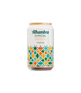 Cerveza Alhambra Especial - 330 ml - Caja de 24 latas