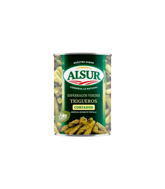 Espárragos trigueros cortados Alsur - Lata de 210 g