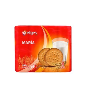 Galletas María IFA Eliges - Pack de 4 paquetes de 200 g
