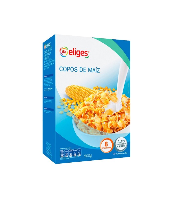 Cereales copos de maíz IFA Eliges - Paquete de 500 g