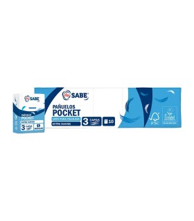 Pañuelos pocket extra suaves IFA Sabe - Pack de 10 paquetes