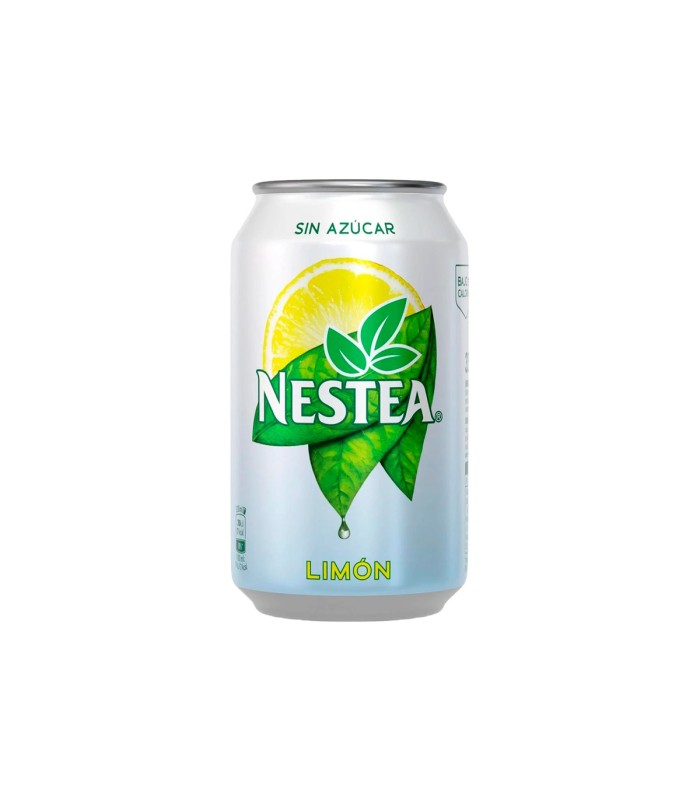 Refresco de té Nestea | Sabor limón | Sin azúcar - 330 ml - Caja de 24 latas