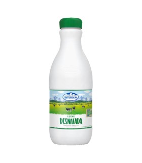 Leche desnatada Central Lechera Asturiana - 1,5 L - Caja de 6 botellas