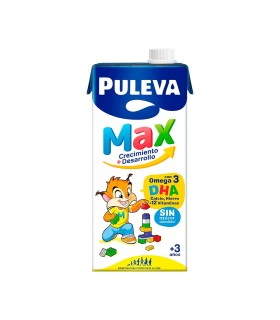 Leche semidesnatada Puleva Max Crecimiento + Desarrollo - 1 L - Caja de 6 briks