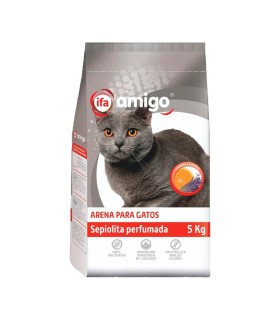 Arena perfumada para gatos IFA Amigo - Saco de 5 kg