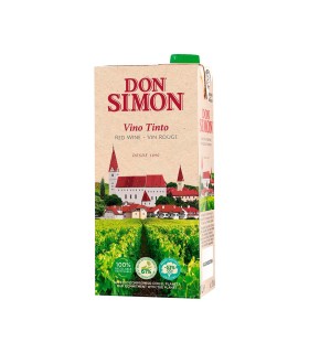 Vino tinto Don Simón - 1 L - Caja de 12 briks