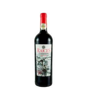 Vino tinto Raíces VI Generación | Crianza | D.O. Valdepeñas - 750 ml