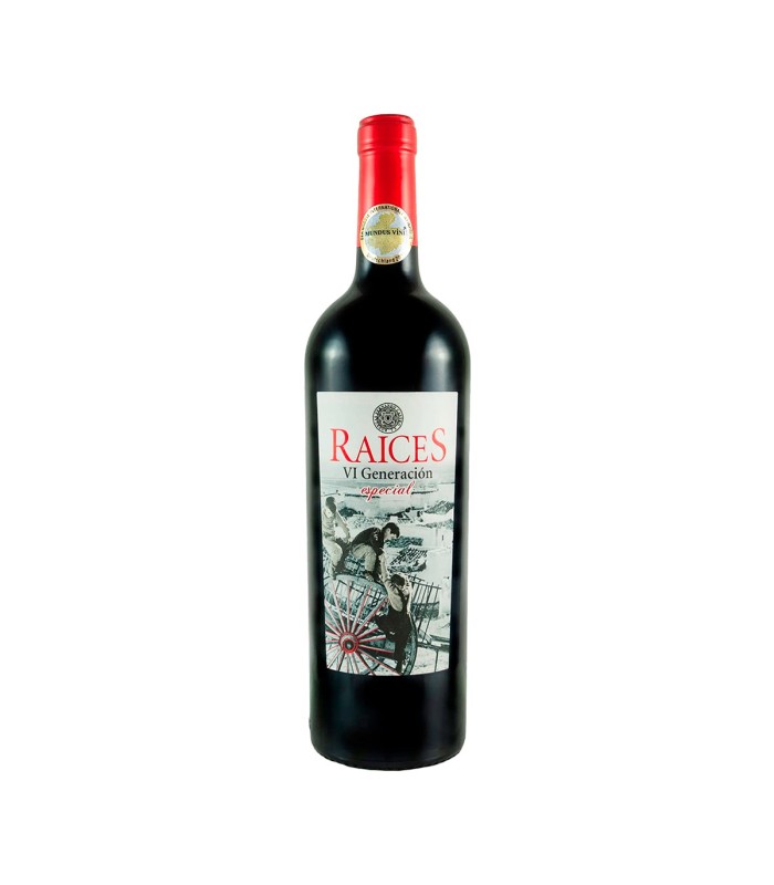 Vino tinto Raíces VI Generación | Crianza | D.O. Valdepeñas - 750 ml - Botella