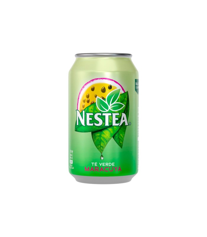 Refresco de té verde Nestea | Sabor maracuyá - 330 ml - Caja de 24 latas