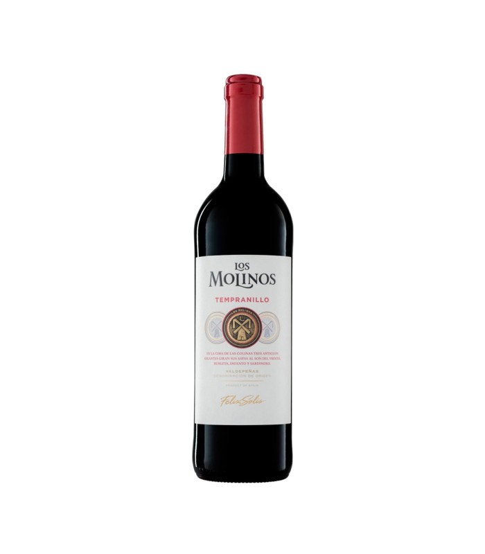 Vino tinto Los Molinos | Tempranillo | D.O. Valdepeñas - 750 ml - Botella