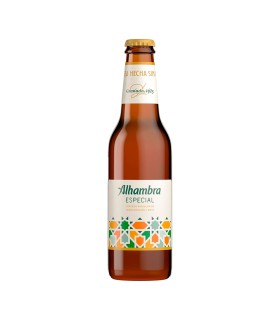 Cerveza Alhambra Especial - 330 ml - Caja de 24 botellas