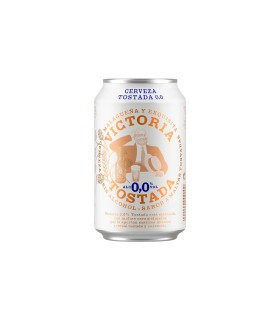 Cerveza sin alcohol Victoria 0,0% Tostada - 330 ml - Caja de 24 latas