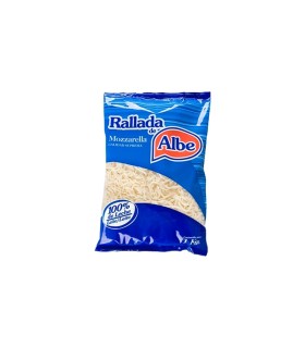 Queso mozzarella rallado Albe - 1 kg