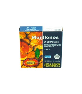Mejillones gigantes en escabeche Corbeta | 20/30 piezas - 550 g