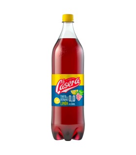 Tinto de verano sin alcohol La Casera | Sabor limón | Sin azúcar - 1,5 L - Caja de 6 botellas