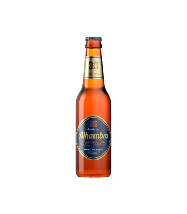Cerveza sin alcohol Alhambra Especial Sin - 250 ml - Caja de 24 botellas