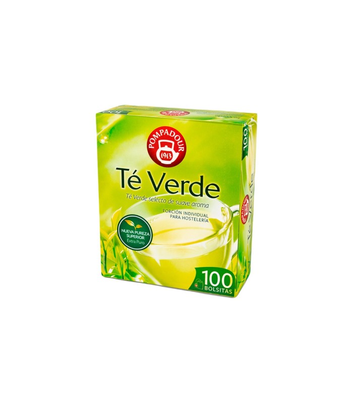 Té verde Pompadour - Caja de 100 bolsitas