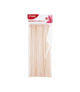Brochetas de madera IFA Sabe | 25 cm - 100 unidades