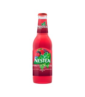 Refresco de té Nestea | Sabor frutos rojos con açaí - 330 ml - Caja de 24 botellas