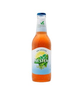 Refresco de té Nestea | Sabor limón | Sin azúcar - 330 ml - Caja de 24 botellas