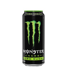 Bebida energética Monster Energy Zero Sugar - 500 ml - Caja de 24 latas