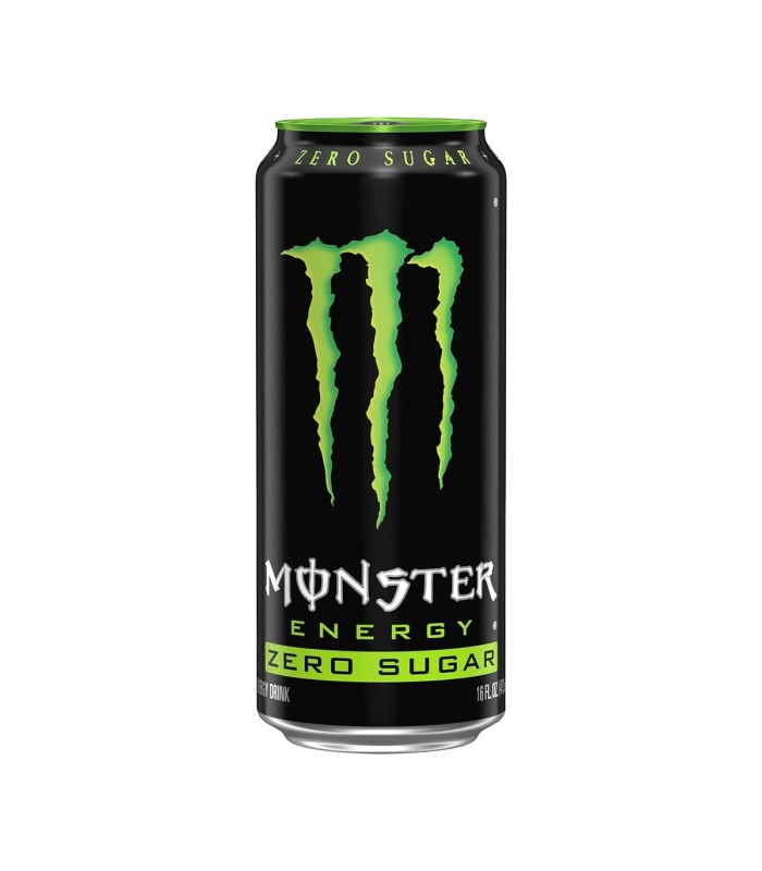 Bebida energética Monster Energy Zero Sugar - 500 ml - Caja de 24 latas