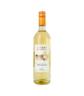 Vino blanco Sancho Zancas - 750 ml - Caja de 12 botellas