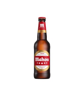 Cerveza Mahou Cinco Estrellas - 250 ml - Caja de 24 botellas