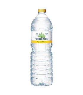 Agua mineral Fuente Liviana - 1,5 L - Caja de 4 botellas