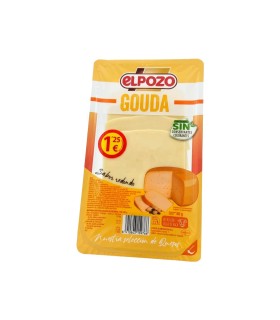 Queso gouda en lonchas ElPozo - 80 g - Caja de 12 unidades