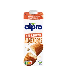 Bebida de almendras Alpro · Sin azúcar - 1 L - Caja de 6 briks