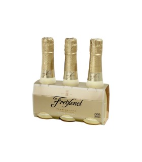 Cava Freixenet Carta Nevada Semiseco Mini 200 ml - Pack de 3 botellas