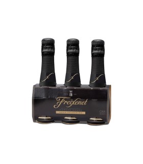Cava Freixenet Cordón Negro Mini | Brut - 200 ml - Pack de 3 botellas