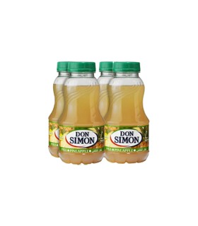 Néctar de piña Don Simón Disfruta | Sin azúcar - 200 ml - Caja de 24 botellas