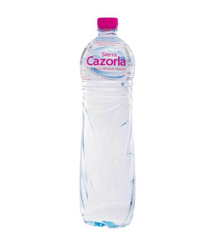 Agua mineral Sierra Cazorla - 1,5 L - Caja de 6 botellas