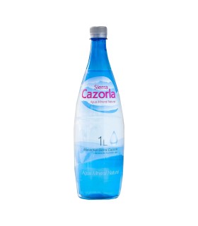 Agua mineral Sierra Cazorla Hostelería - 1 L - Caja de 12 botellas