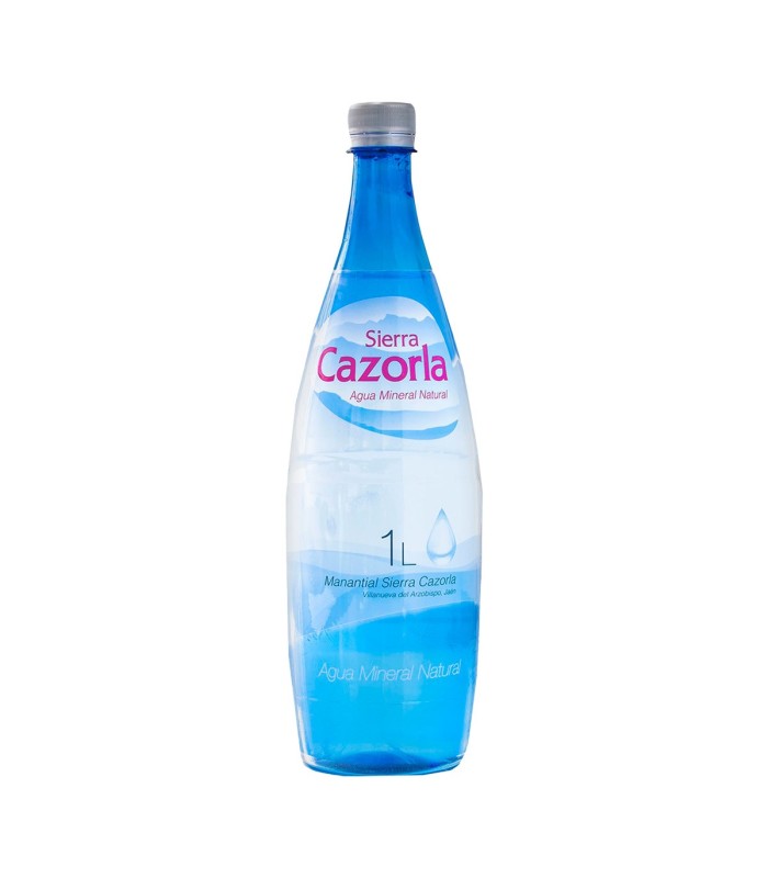 Agua mineral Sierra Cazorla Hostelería - 1 L - Caja de 12 botellas