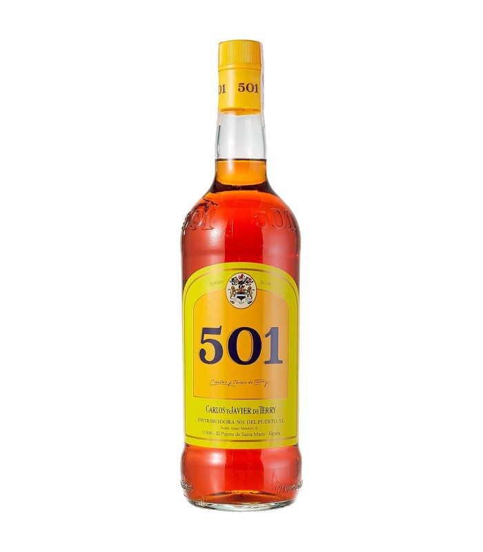 Brandy 501 Etiqueta Amarilla - 1 L - Botella