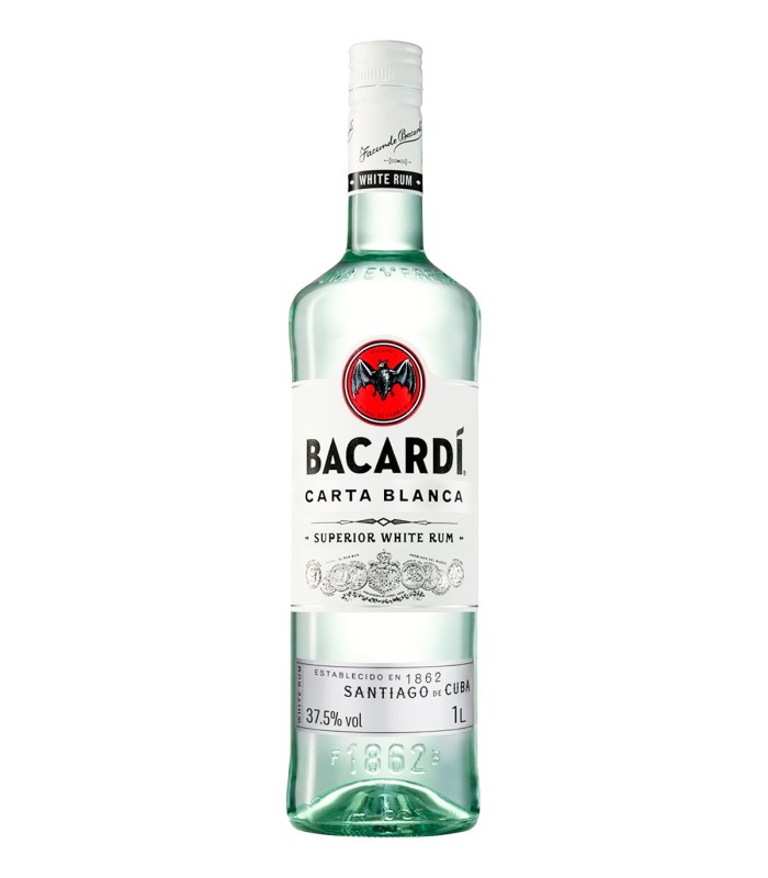 Ron blanco Bacardí Carta Blanca - 1 L - Botella