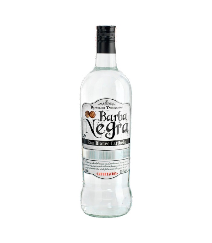 Ron blanco Barba Negra - 1 L - Botella