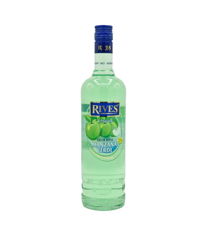 Licor de manzana verde sin alcohol Rives - 700 ml - Botella